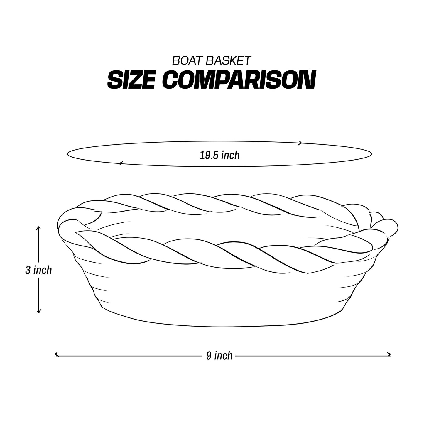 Saprose Knit Craft Multi Purpose Boat Basket Silver Color - enera