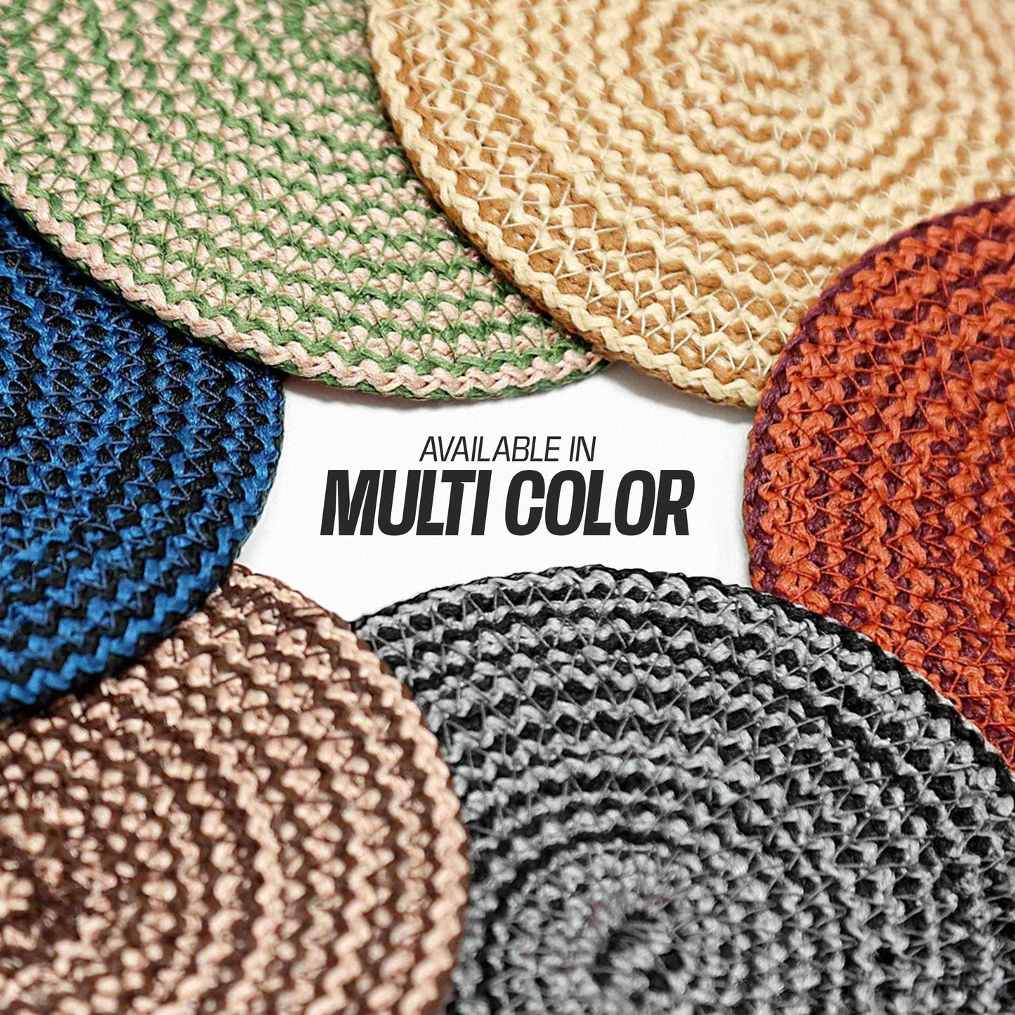 Enera Craft Beige Color 12cm Round Coaster (6 pcs set)