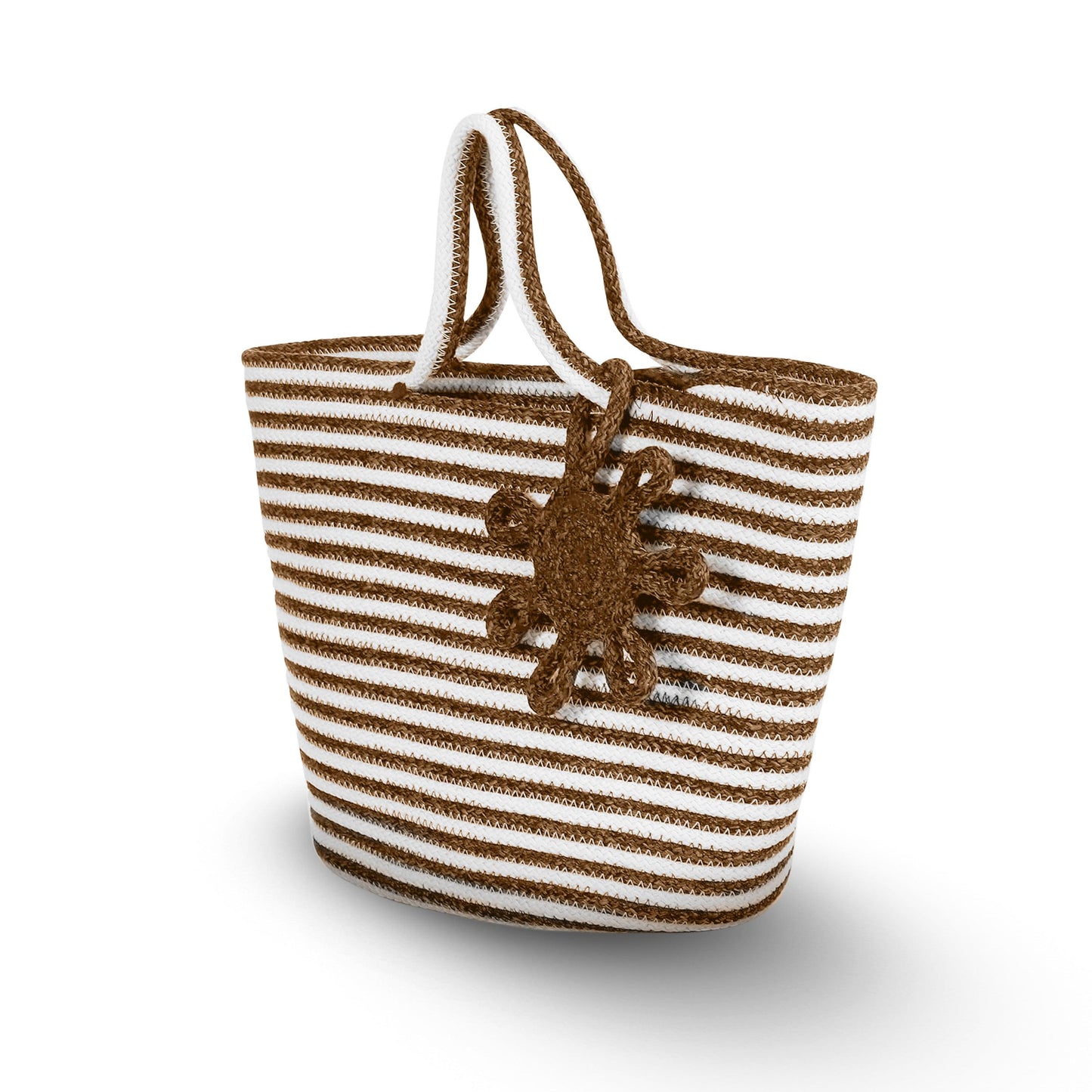Saprose Craft Twin Golden Black Color Braid Large Basket - enera