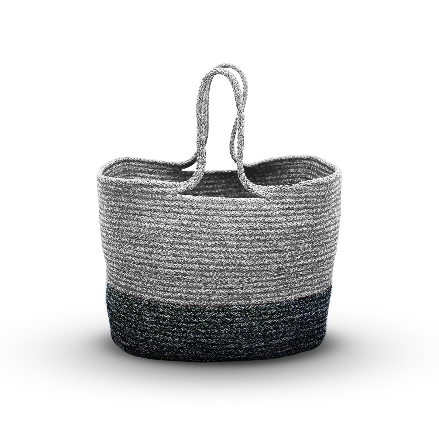 Saprose Grey Color Rectangle Tiffin Basket
