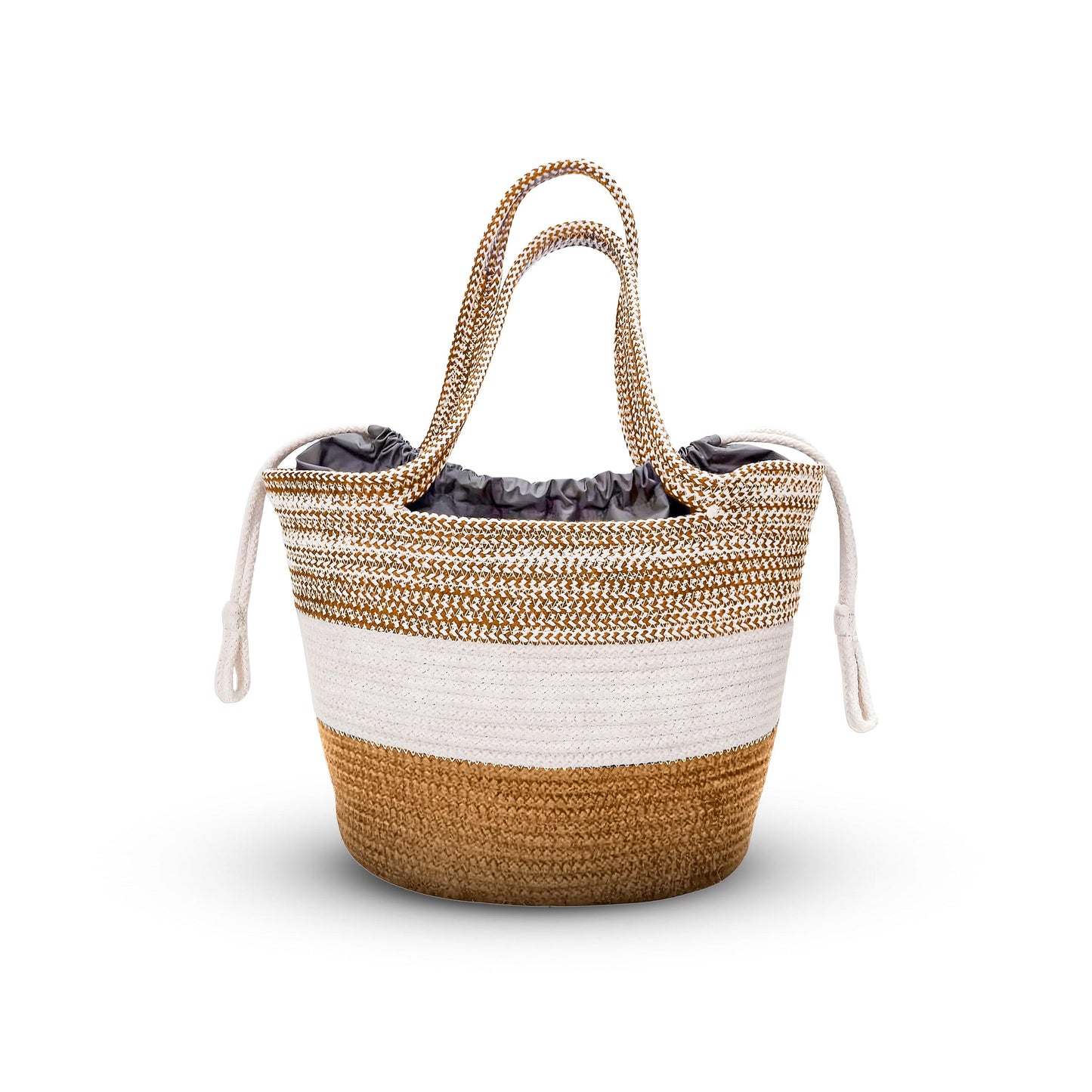 Saprose Golden Color Tote Basket - enera