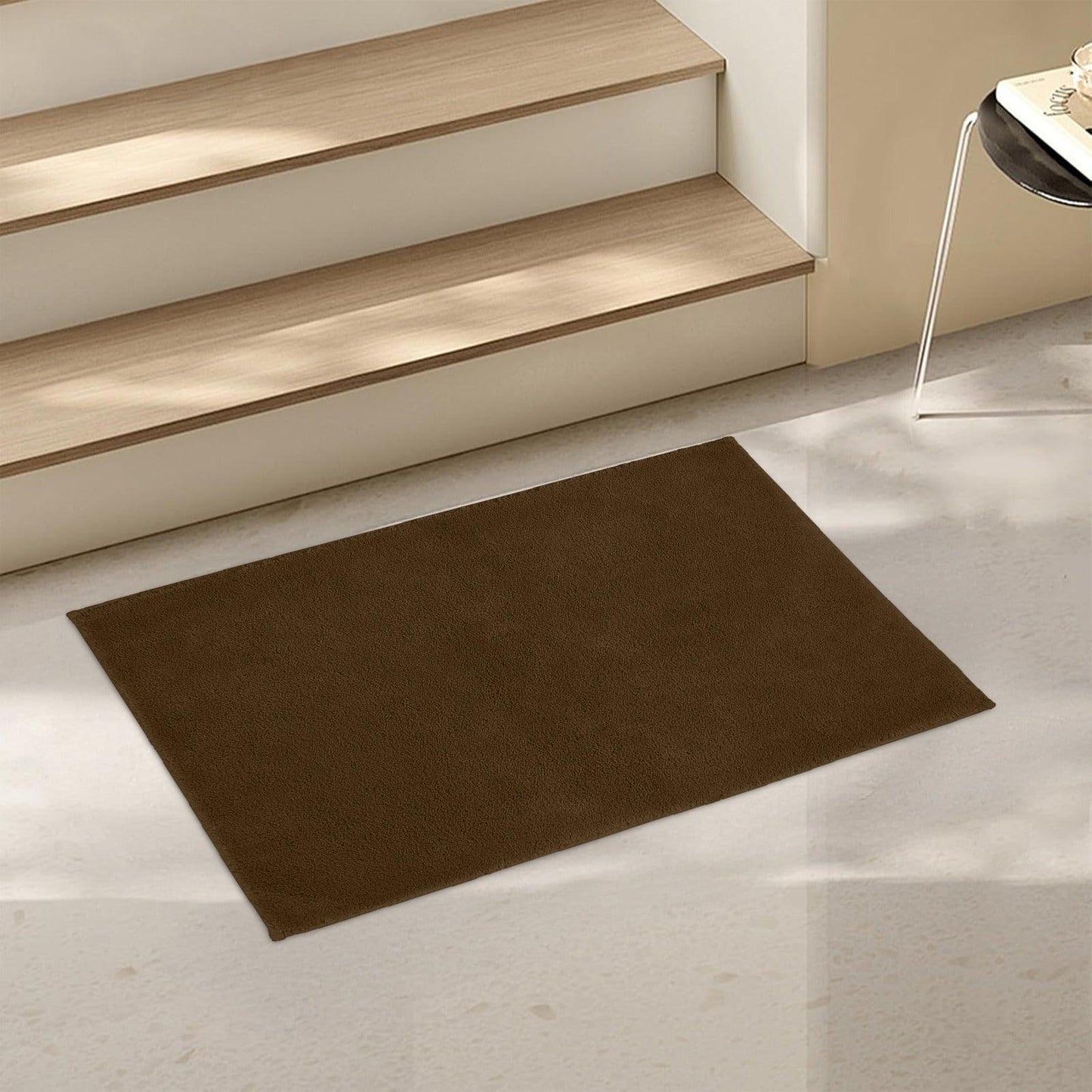 Enera Stello Collection Chocolate Color 33x48cm Mini Bath Mat - enera