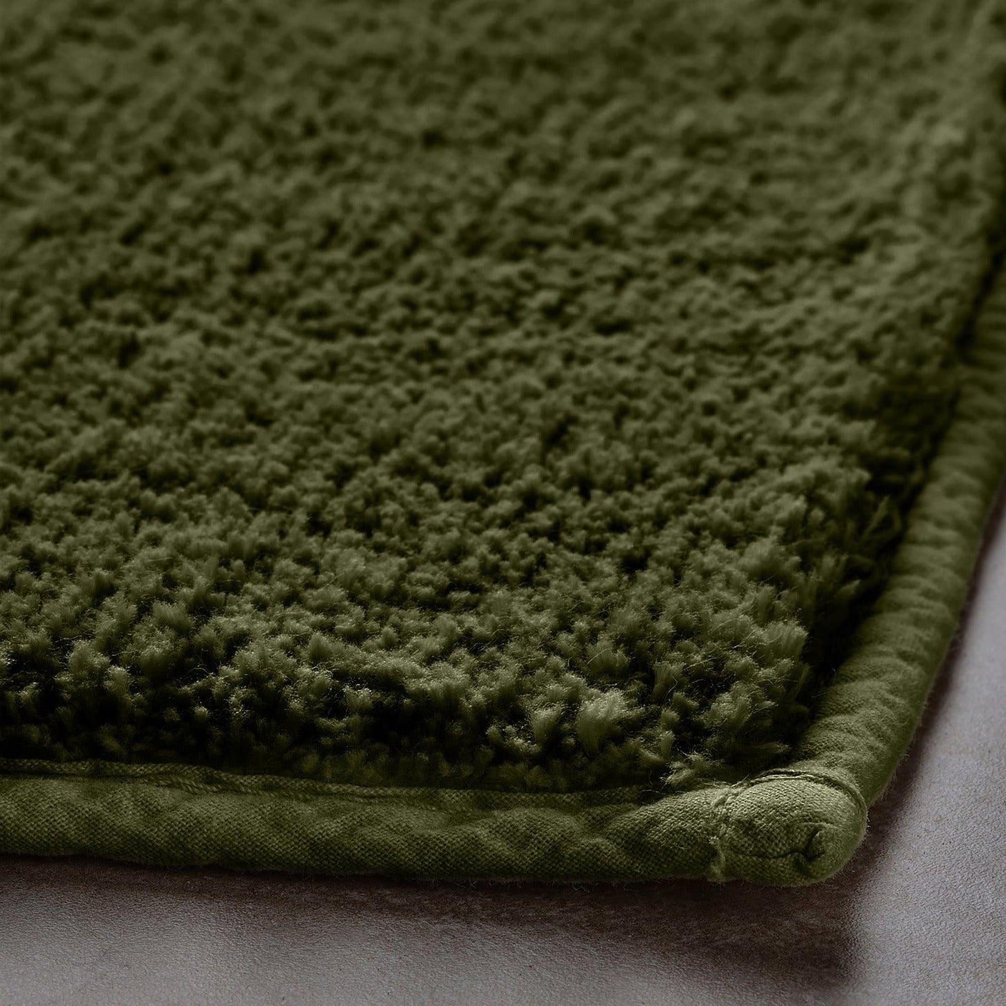 Enera Stello Collection Moss Green Color 33x48cm Mini Bath Mat - enera