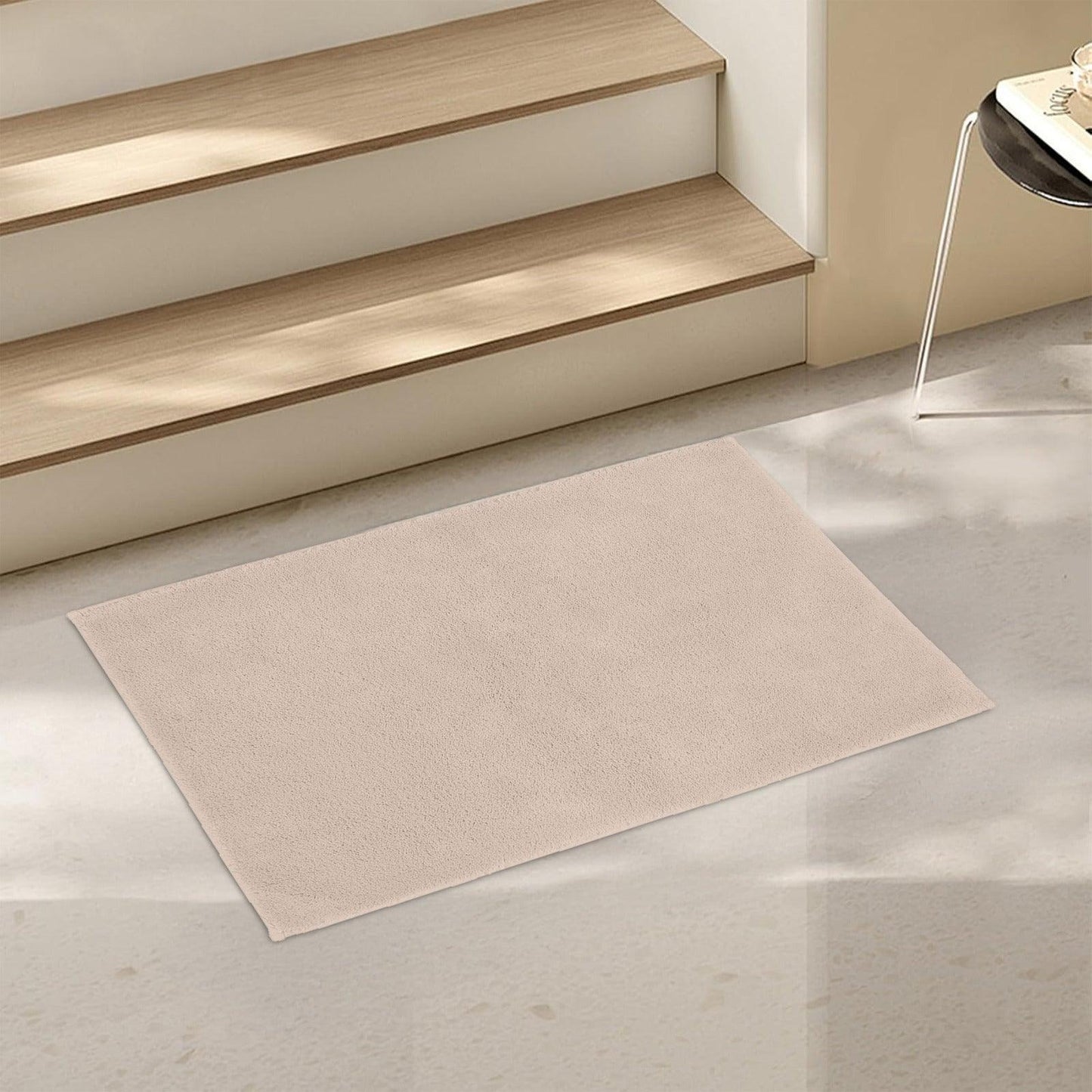 Enera Stello Collection Taupe Color 33x48cm Mini Bath Mat - enera