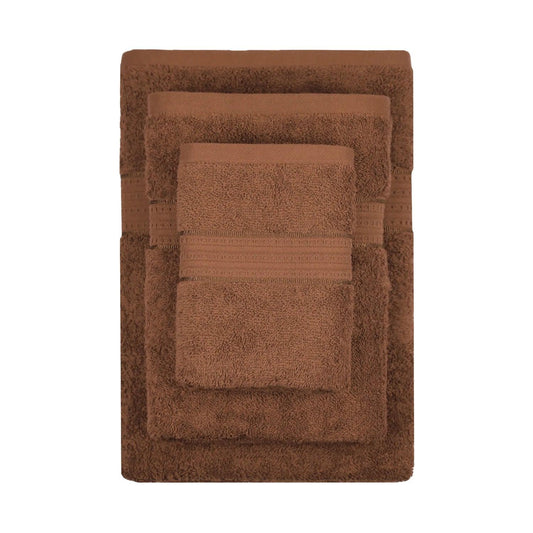 my Trident Bath Towel 4 Pcs Set 100% Cotton, Soft & Ultra Absorbent - enera