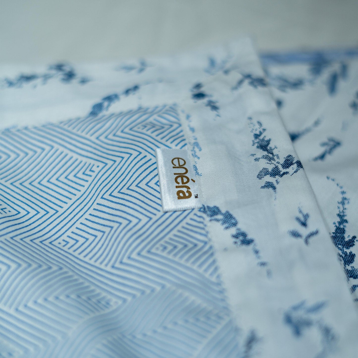Enera Prism Collection Geo Blue Color Printed Single Bed Dohar - enera