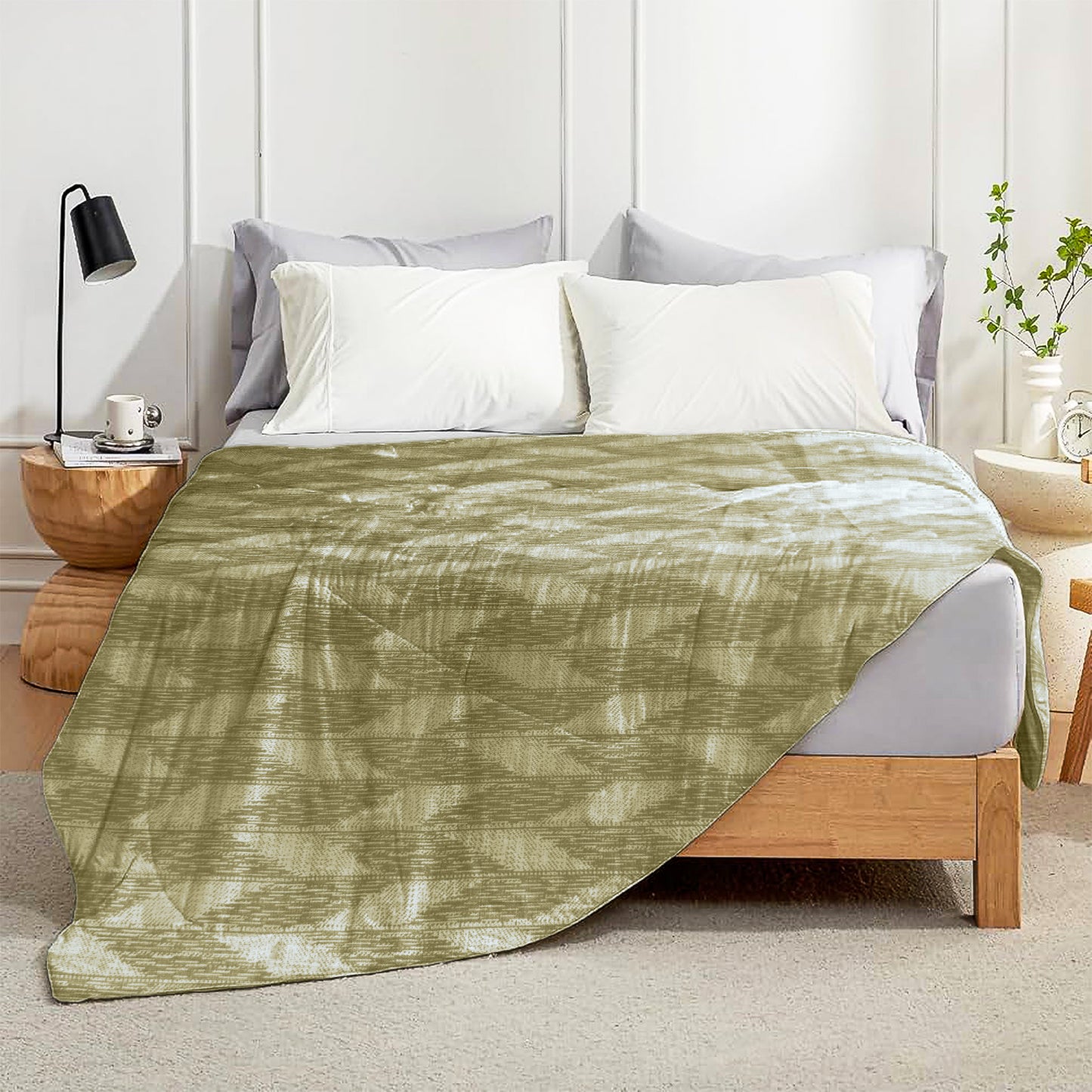 Enera Crimson Collection Hazel Nut Color Printed Single Bed Dohar - enera