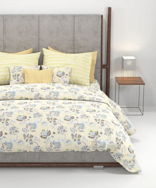 my Trident Printed King Bedsheet with 2 Pillow Covers 100% Pure Cotton - enera
