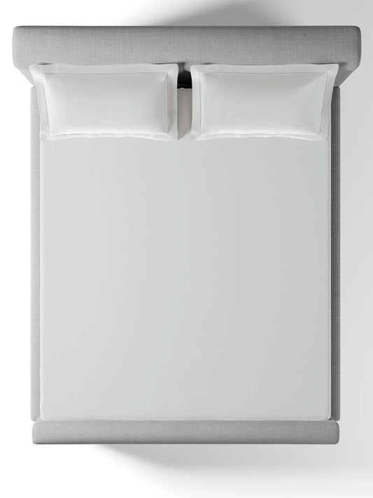 Bask Silver 100% Cotton King Size Bedsheet Set with 2 Pillow Covers