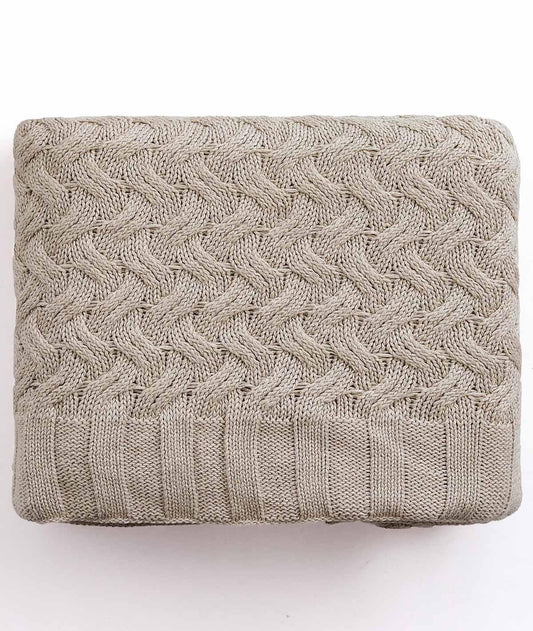 Pluchi 100% Cotton Throw Blanket | All Season Sofa & Bed Blanket - enera