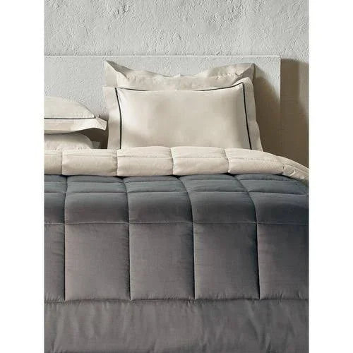 Sansaar Quilted Reversible Comforter Set 100% Pure Cotton (Set of 4) - enera
