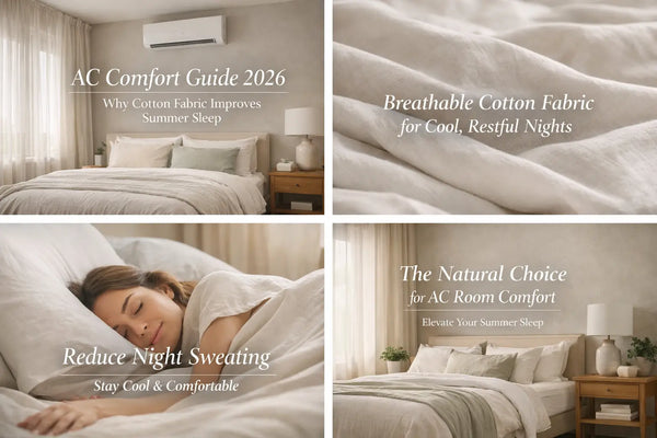 AC Comfort Guide 2026: Why Cotton Fabric Improves Summer Sleep