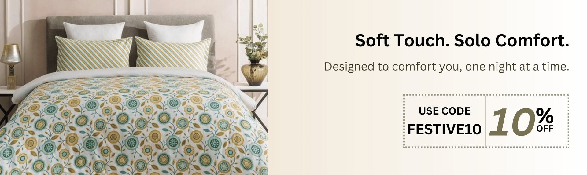 Printed Single Size Bedsheet - enera