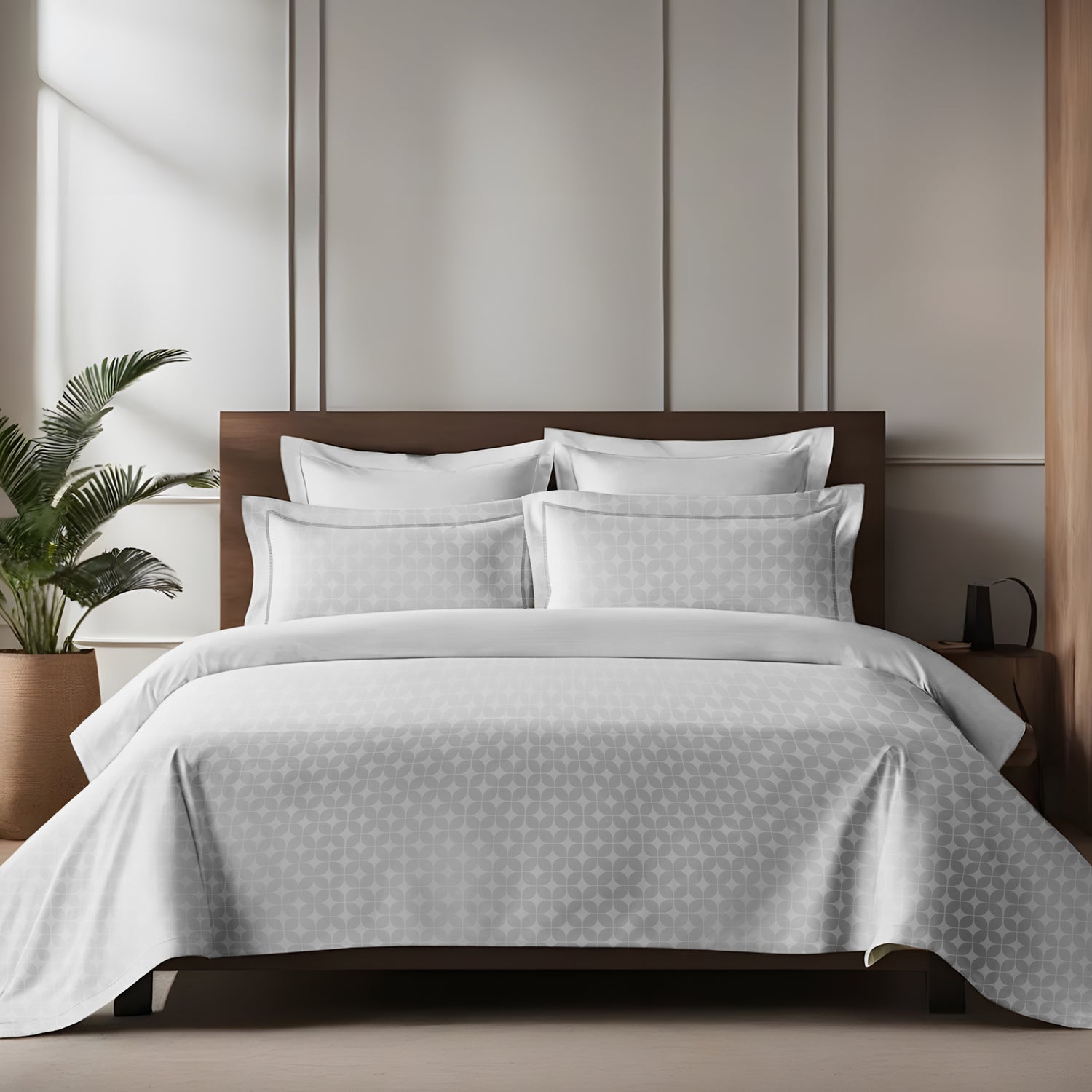 enera King Bedsheet with 2 Pillow Covers 100% Pure Cotton