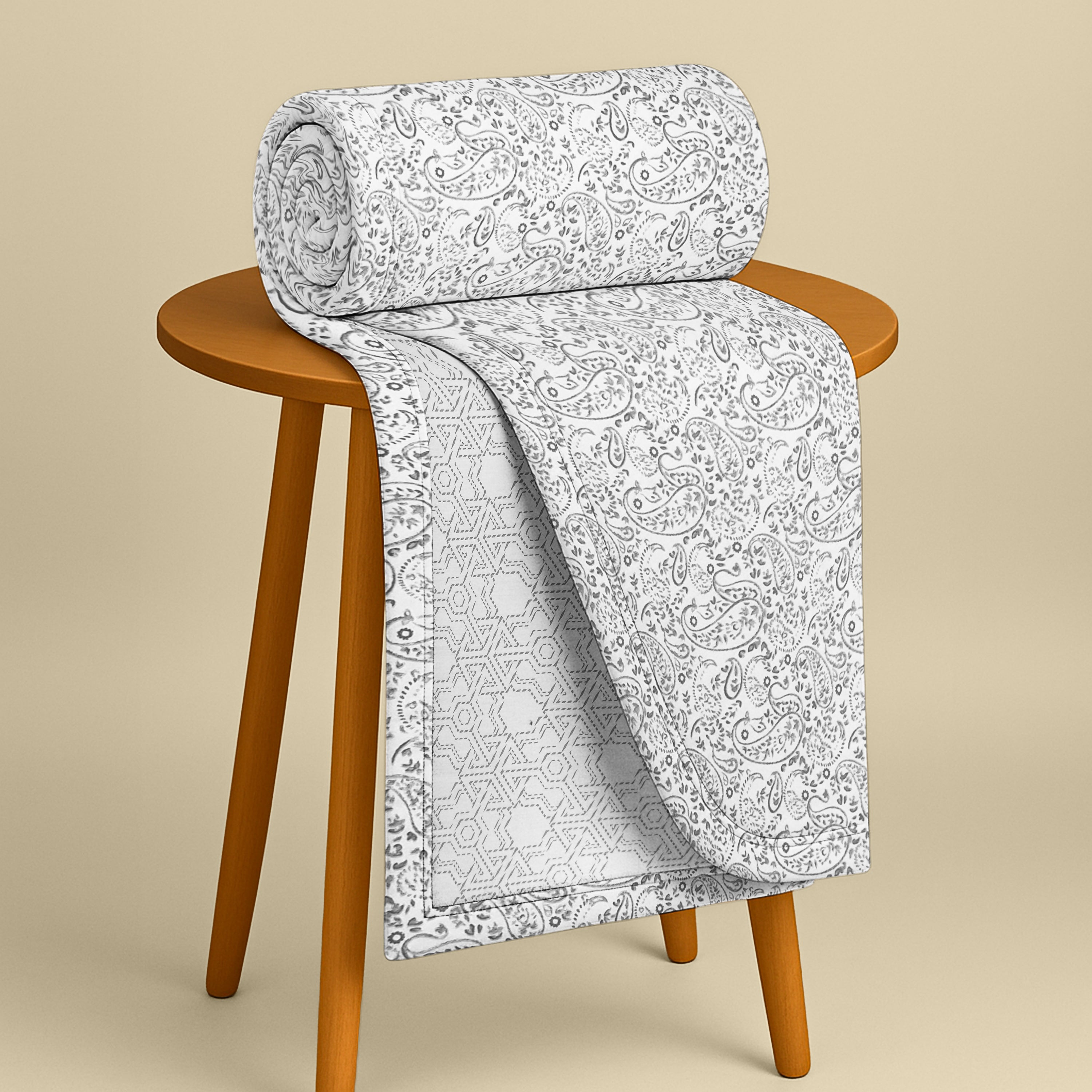 enera Printed Dohar 100% Pure Cotton, Summer Blanket for AC Rooms - Set of 2 - enera