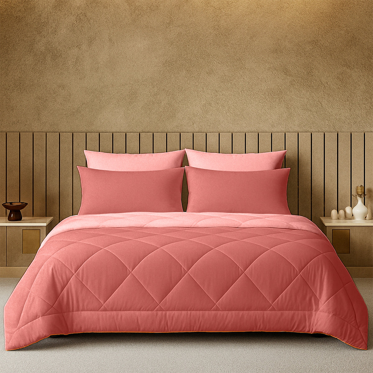 Cherish Quilted Reversible Double Bed Comforter for All Season