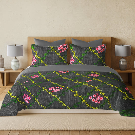 Enera Vaaree Printed King Bedsheet with 2 Pillow Covers Cotton - BUY 1 GET 1 - enera
