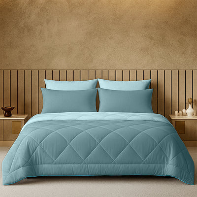 Cherish Quilted Reversible Double Bed Comforter for All Season - enera