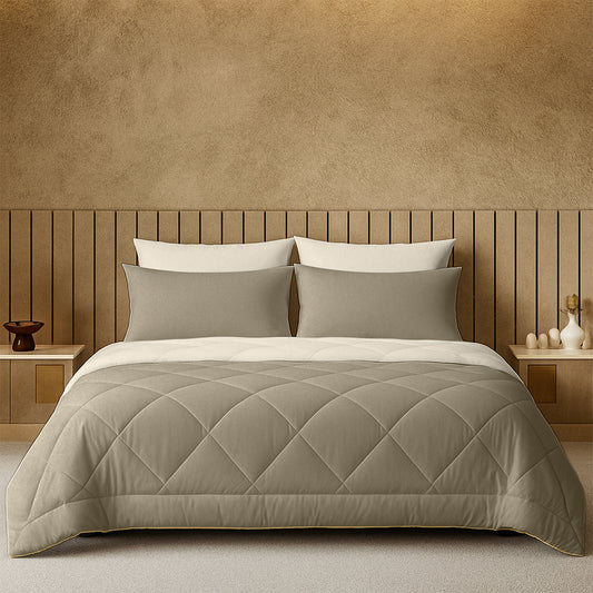 Cherish Quilted Reversible Double Bed Comforter for All Season