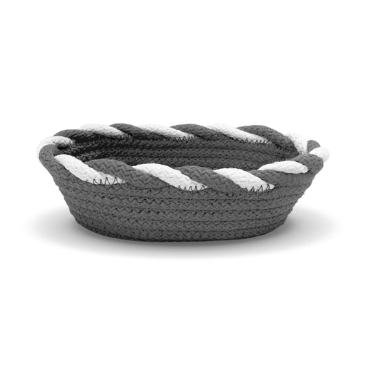 Enera Knit Craft Multi Purpose Grey Color Boat Basket - enera