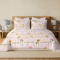 Enera Vaaree Printed King Bedsheet with 2 Pillow Covers Cotton - BUY 1 GET 1 - enera