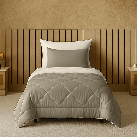 Cherish Quilted Reversible Single Bed Comforter for All Season