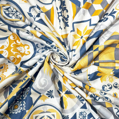enera Printed King Bedsheet with 2 Pillow Covers 100% Pure Cotton