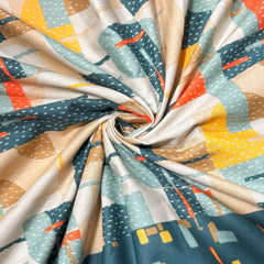 enera Printed King Bedsheet with 2 Pillow Covers 100% Pure Cotton