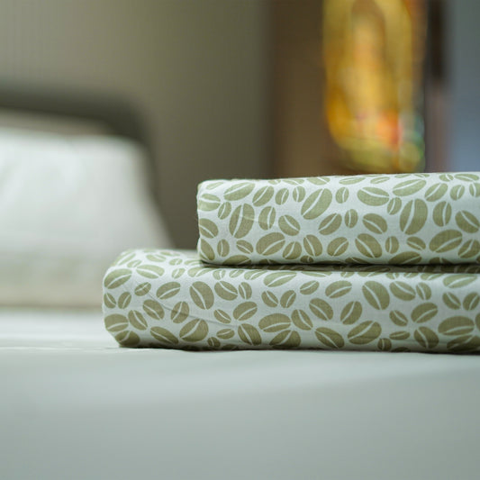 Enera Prism Collection Petal Light Green Color Printed Double Bed Dohar