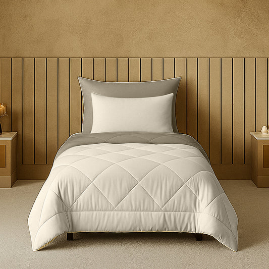 Cherish Quilted Reversible Single Bed Comforter for All Season