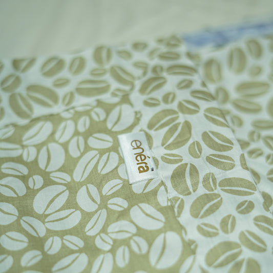 Enera Prism Collection Petal Light Green Color Printed Double Bed Dohar