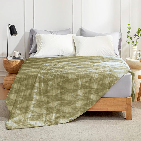 Enera Crimson Collection Hazel Nut Color Printed Single Bed Dohar
