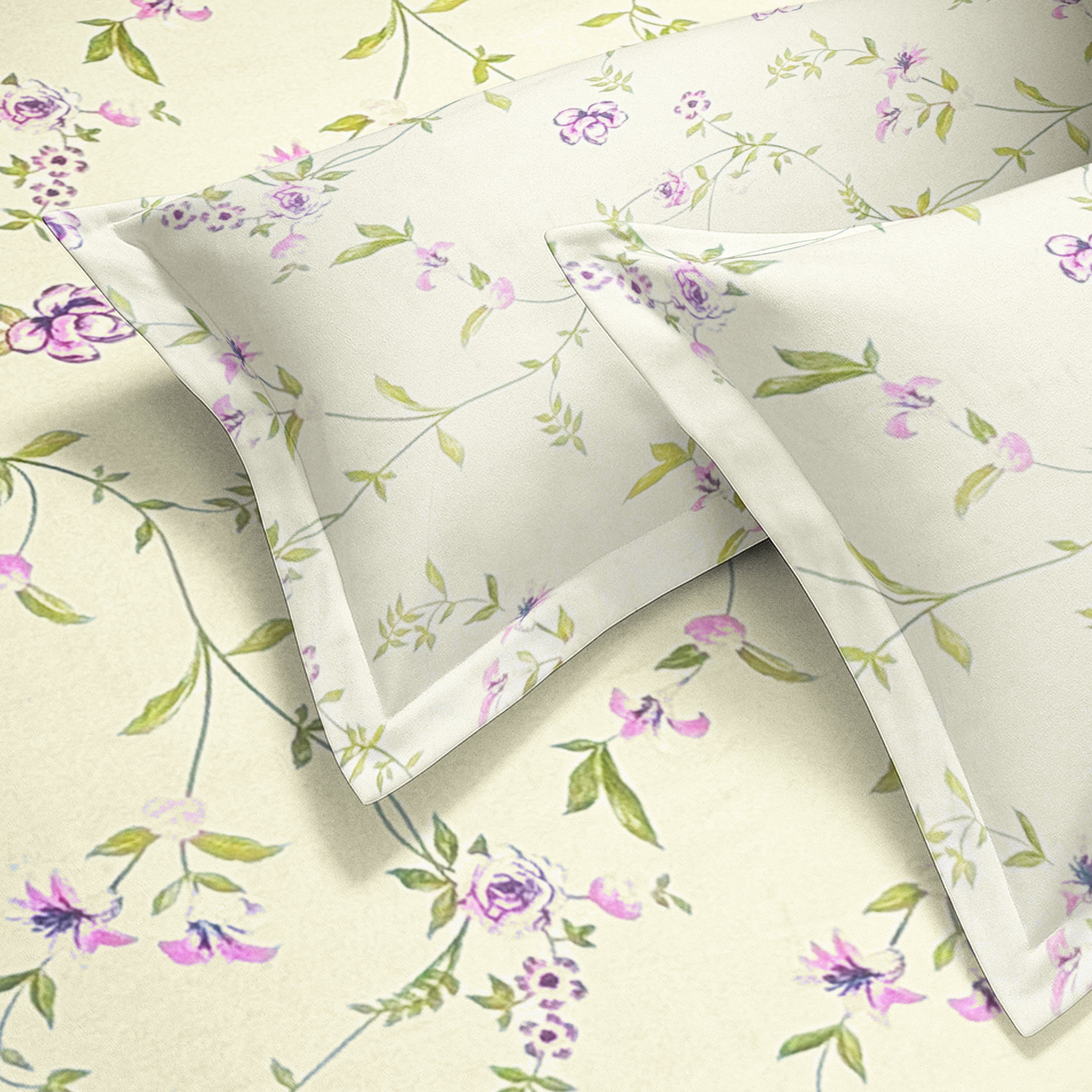 Enera Vaaree Printed King Bedsheet with 2 Pillow Covers Cotton - BUY 1 GET 1 - enera