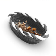 Enera Knit Craft Multi Purpose Grey Color Boat Basket - enera
