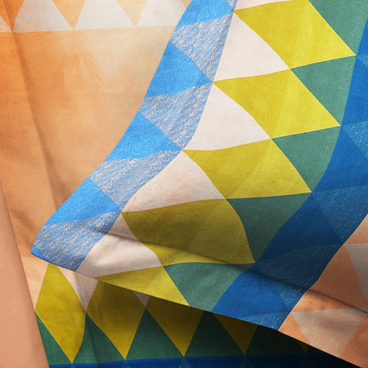 enera Printed King Bedsheet with 2 Pillow Covers Cotton