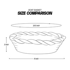 Enera Knit Craft Multi Purpose Grey Color Boat Basket - enera