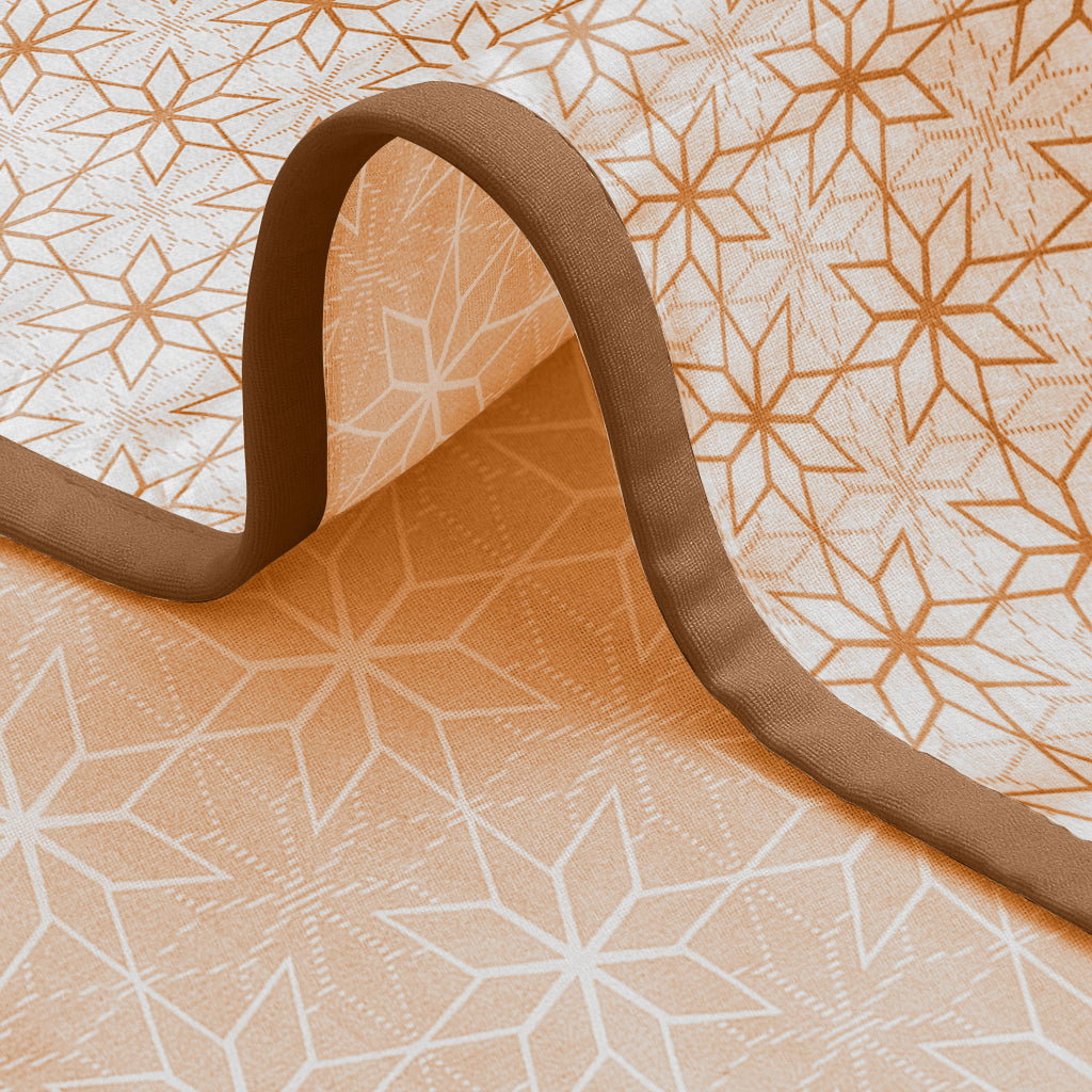 Enera Crimson Collection Sand Beige Color Printed Single Bed Dohar
