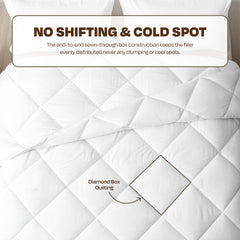 Cherish Quilted Camel Coffee Reversible Double Bed Comforter for All Season