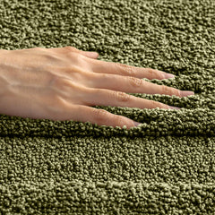 Oyela Green Bathroom Mat 40x60 cm Anti-Slip, Quick-Dry & Water Absorbing Mat