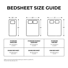 enera King Bedsheet with 2 Pillow Covers 100% Pure Cotton