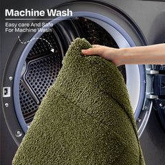 Oyela Green Bathroom Mat 40x60 cm Anti-Slip, Quick-Dry & Water Absorbing Mat