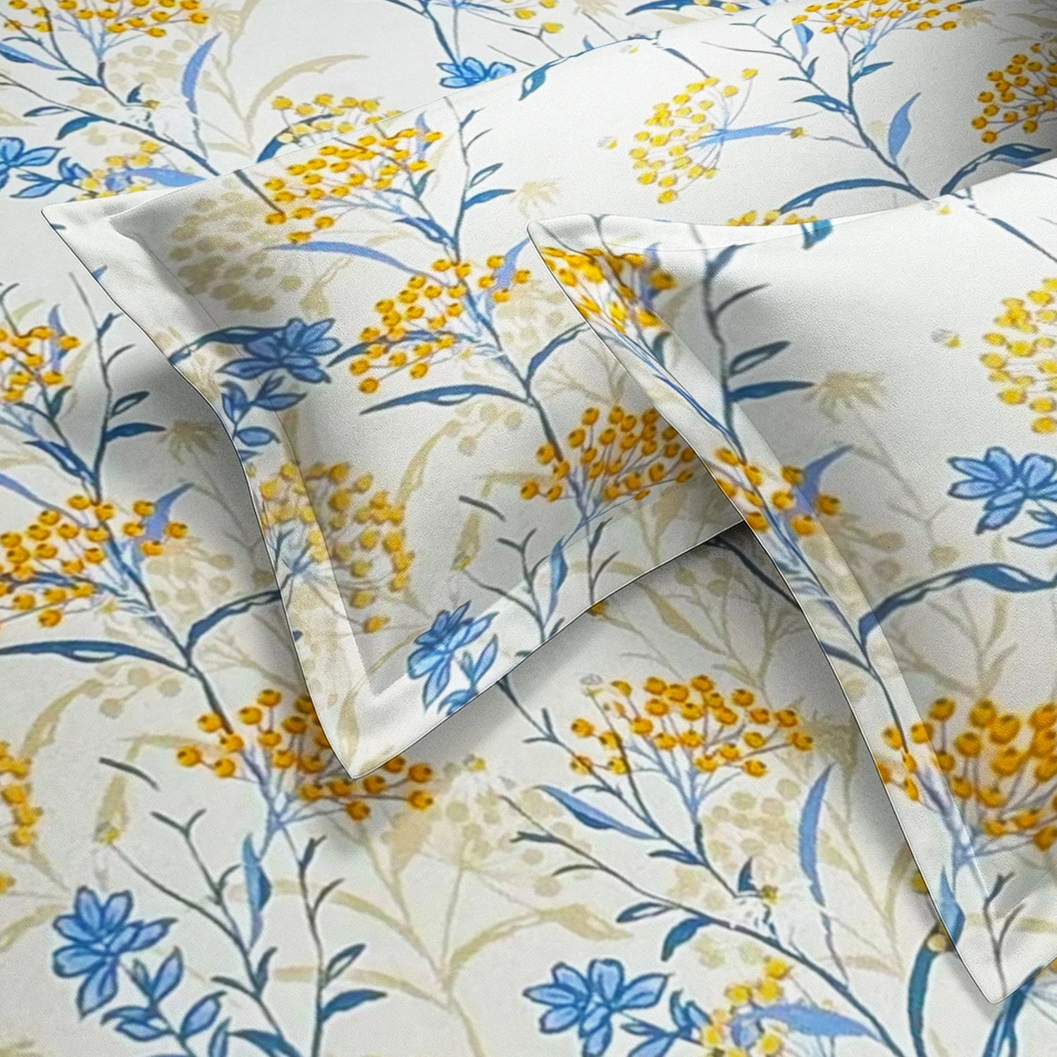 enera Printed King Bedsheet with 2 Pillow Covers 100% Pure Cotton