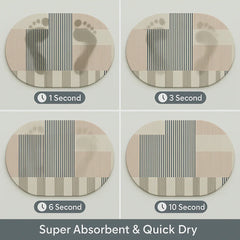 enera Bathroom Mat 40x60 cm Anti-Slip, Quick-Dry & Water Absorbing Mat