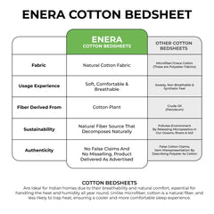 enera Printed King Bedsheet with 2 Pillow Covers 100% Pure Cotton
