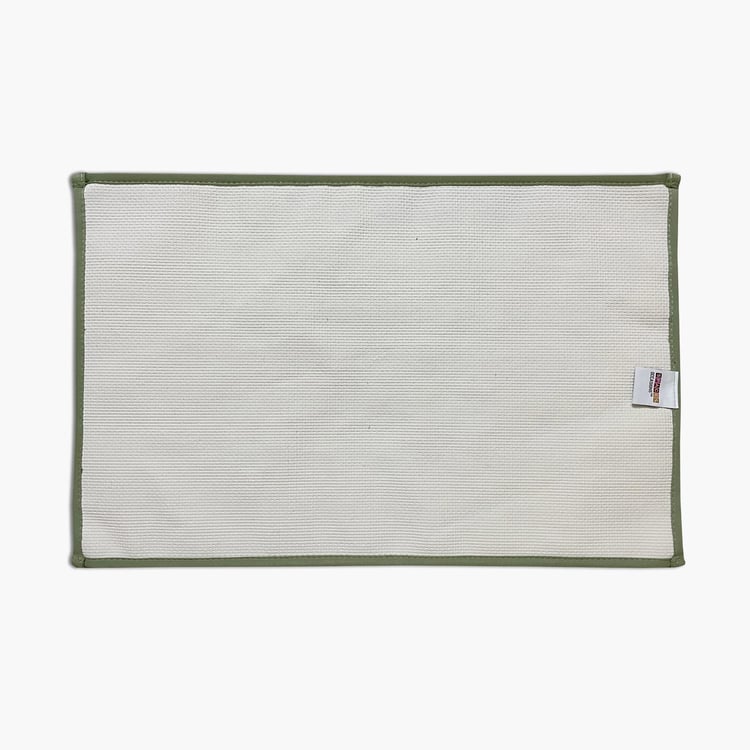 Spaces Occasions-Exotica Marret Green Bath Mat Small Size | Luxurious & Stylish | Enera