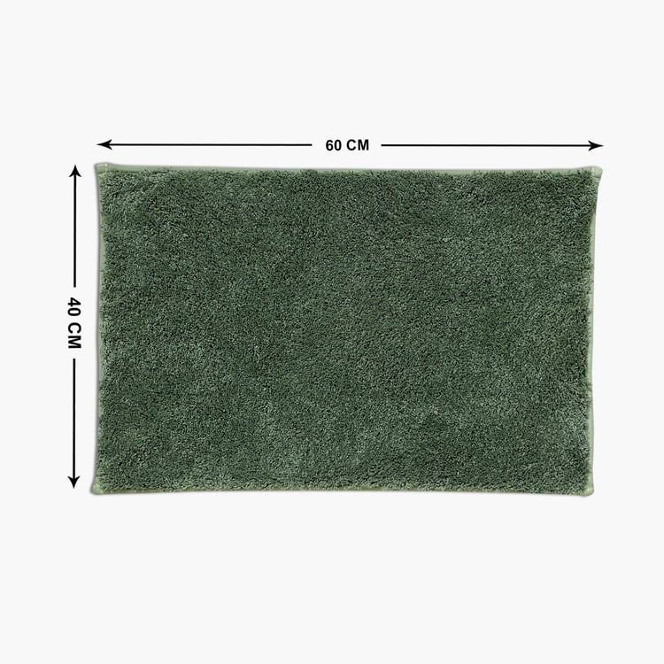 Spaces Occasions-Exotica Marret Green Bath Mat Small Size | Luxurious & Stylish | Enera