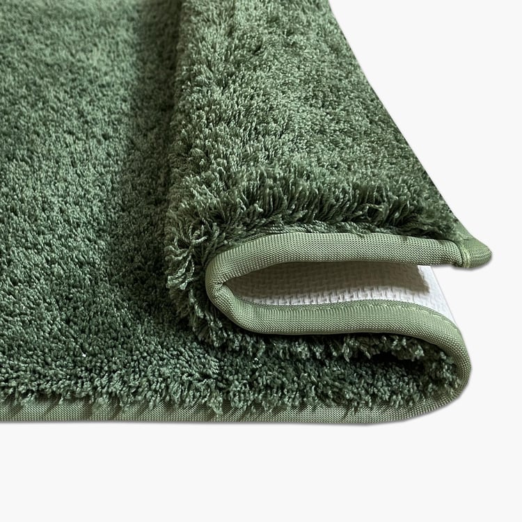 Spaces Occasions-Exotica Marret Green Bath Mat Small Size | Luxurious & Stylish | Enera