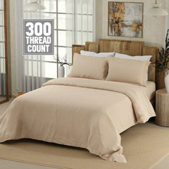 Boutique Printed King Bedsheet with 2 Pillow Covers 100% Pure Cotton