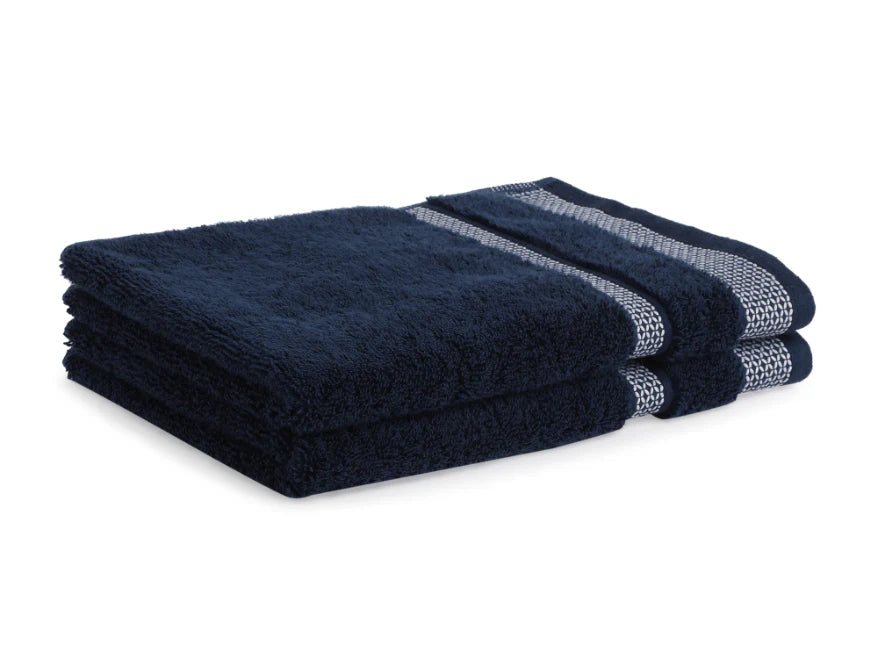 Spaces Innovations Hygro Midnight Blue Hand Towel | Luxurious & Absorbent | Enera