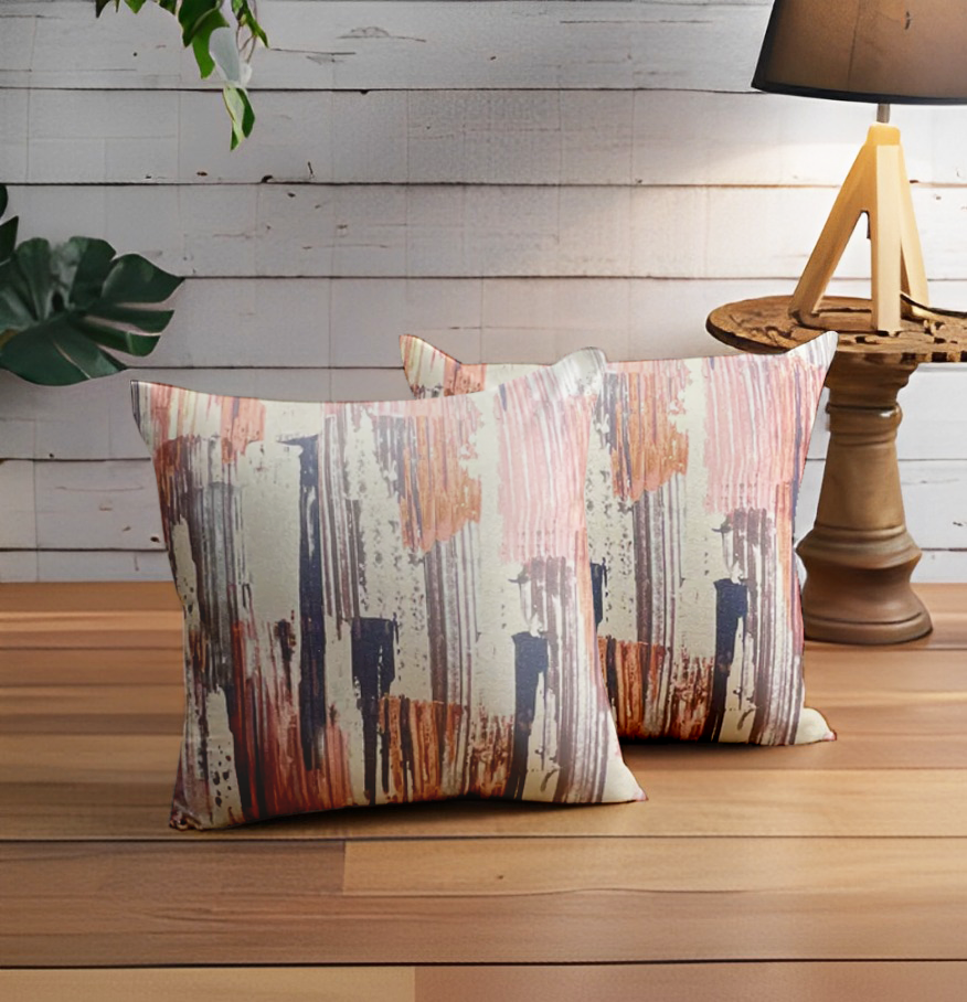 SRM Asto 203 Cushion Cover in Multi Color | 18 x 18 | Enera